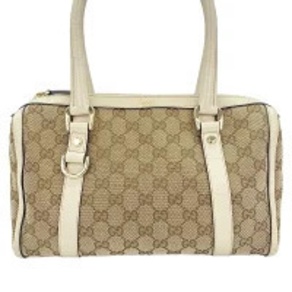 Gucci GG Canvas Abbey Shoulder Bag Beige Cream